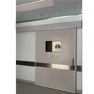 Porte coulissante automatique de salle blanche d'hôpital de haute qualité avec le capteur sans contact de commutateur de pied