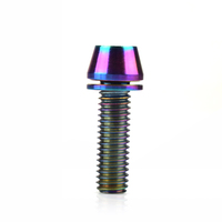 Vis à tête Torx en alliage de titane, set de 10, gris arc-en-ciel m5 m6 m8
