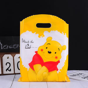 Bolsas de regalo de compras de plástico reciclado personalizadas, bolsa cuadrada de fondo cuadrado con logotipo impreso colorido, embalaje de cartón - Product Image 4