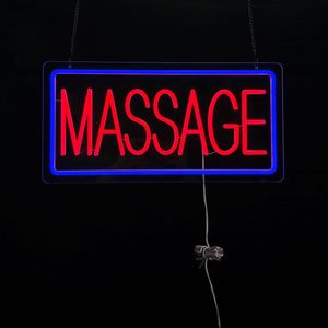 <b>Massage</b> Letreros Neon LED indoor hanging ambient light shop sign wall decoration light entrance indicator light luminous sign - Product Image 6