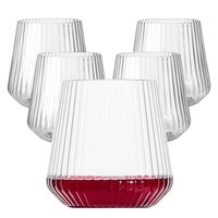 Gobelets en verre à vin en plastique en forme d'œuf personnalisés, jetables, réutilisables et incassables pour les fêtes et les mariages