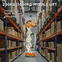 Apax 230kg 450kg Plateforme élévatrice mobile électrique à ciseaux en acier 4.8m 12m pour l'entretien des serres OEM