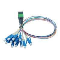 Cordon de brassage fibre optique monomode XXD MPO 12 cœurs 0,9 mm 1M, assemblage en éventail MPO vers LC FTTH, garantie 1 an, câblage LAN