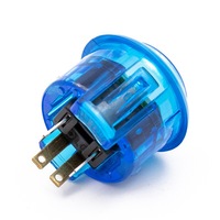 Bouton poussoir silencieux coloré en plastique transparent de 30 mm pour machine de jeu d'arcade KUBIXION KU-3191, accessoires pour console domestique