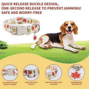 Collares para mascotas con colgante para perros y gatos, collar ajustable, suave y duradero, estampado, para perros pequeños, medianos y grandes, accesorios - Product Image 4