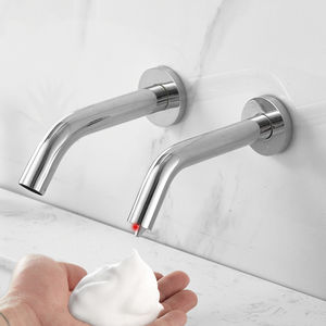 Distributeur de savon moussant mural chromé sans contact, à capteur infrarouge automatique, pour usage commercial, domestique et hôtelier - Product Image 3