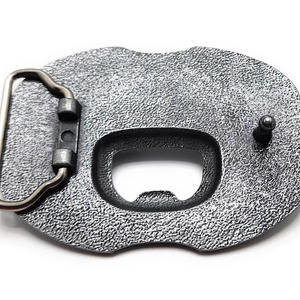Fabricante personalizado 3D Logo motocicleta vaquero occidental antiguo niquelado Metal esmalte suave hebillas de cinturón para hombres - Product Image 2