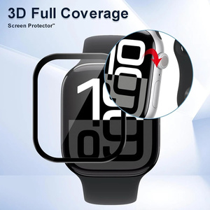 Film protecteur d'écran doux 3D 9H anti-rayures PMMA pour <span class=keywords><strong>Apple</strong></span> <span class=keywords><strong>Watch</strong></span> Series 11 42mm 46mm 10 9 8 7 - Product Image 6