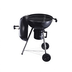 Barbecue au <span class=keywords><strong>charbon</strong></span> <span class=keywords><strong>de</strong></span> <span class=keywords><strong>bois</strong></span> pliable portable <span class=keywords><strong>de</strong></span> style coréen moderne avec chariot, en acier émaillé, sécurité des flammes, pour usage domestique et jardin - Product Image 4