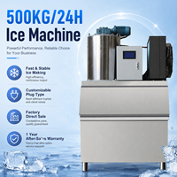 Machine à glace automatique commerciale de flocon de la capacité élevée 500KG grande machine de fabrication de glace de sortie