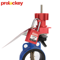 Dispositif de verrouillage de vanne à boisseau universel de grande taille avec nylon et acier certifié ISO9001/CE/OSHA Marque LOCKEY pour Loto Export