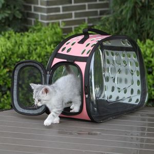 Lightweight Breathable Pet Travel Bag Airline Approved Handbag Style Backpack Zipper Washable Outdoor Cat Carrier Oxford Plastic - Product Image 3