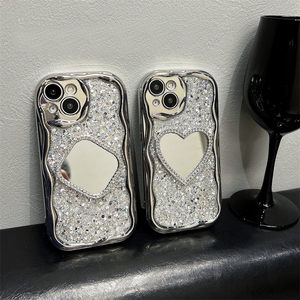 <span class=keywords><strong>Coque</strong></span> de téléphone en silicone TPU antichoc à couverture intégrale avec paillettes et strass, style coréen, pour <span class=keywords><strong>iPhone</strong></span> 16 17 Pro Max 14 Plus 13 - Product Image 1