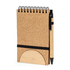 Bloc de Notas Ecológico Personalizado con Logotipo, Papel Reciclado, Estilo Empresarial, Impresión Offset a 4 Colores, 130x180mm, con Bolígrafo Promocional - Product Image 2