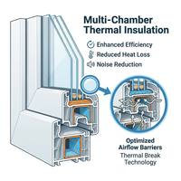 Portes pliantes équilibrées à double vitrage en verre trempé, isolation thermique, maintien du confort intérieur au chaud en hiver et au frais en été, réduction des factures d'énergie
