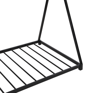 Black Metal <b>Bed</b> Frame For Children's Room <b>Space</b> <b>Saving</b> Design Bedroom Furniture Framework Structure - Product Image 5