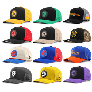 Tùy Chỉnh 5 Bảng Điều Chỉnh Cao Su PVC Logo Mũ Bóng Chày Tia Laser Không Thấm Nước Cắt Lỗ Đục Hat Thể Thao Hydro CHA Hat - Product Image 4