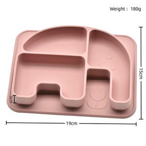 Plato con ventosa de silicona para bebé, productos de tendencias, vajilla para plato facial, juego de alimentación de bebé de silicona suave, novedad de 2023 - Product Image 4