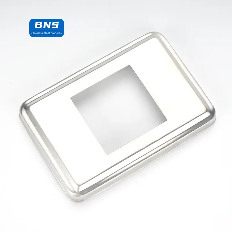 BNS SS Tube Fittings Balustrade Accessories SS316 Stainless Steel Handrail Base Plate Cover square banister cover