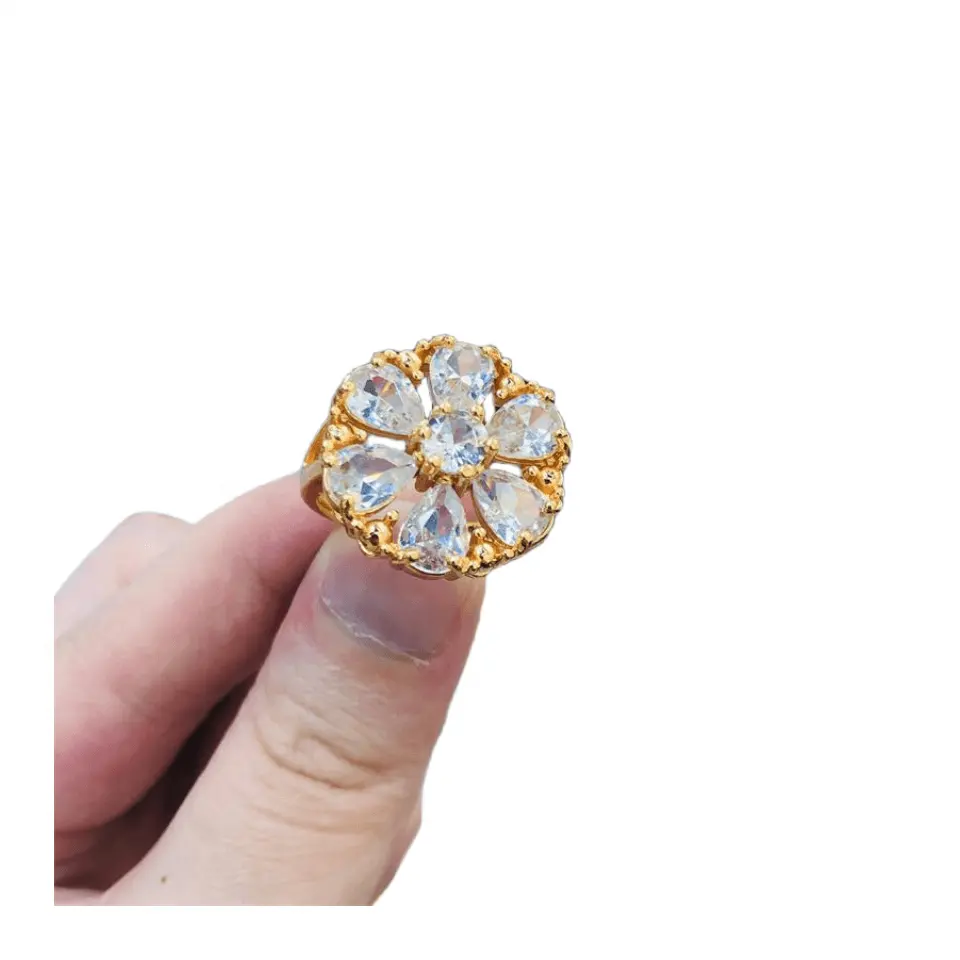 Hot Sale Fashion Color Rings Set Design For Women Jewellery Diamond Ring Gift Round