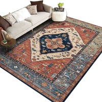 Tapis de style ethnique pour la maison, salon, table basse nordique, canapé, couverture épaisse, tapis de sol de chambre à coucher, chevet, luxe léger, sur mesure