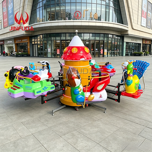 Manège <span class=keywords><strong>pour</strong></span> enfants sur un <span class=keywords><strong>petit</strong></span> carrousel, équipement de <span class=keywords><strong>parc</strong></span> d'attractions, carrousel électrique rotatif miniature en forme d'avion à 8 places - Product Image 1