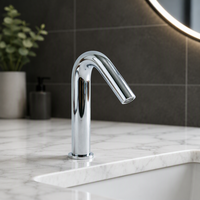Robinet moderne monotrou en acier inoxydable 304, à capteur automatique, idéal pour les salles de bain commerciales – Meilleures ventes