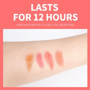 Teinture à lèvres imperméable et longue tenue personnalisable MLM, teinte multi-usages pour lèvres, joues et yeux, gloss à lèvres doux mat naturel sans parfum - Product Image 5