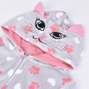 100% poliéster de la cabeza del gato <span class=keywords><strong>chica</strong></span> animal cosplay disfraz <span class=keywords><strong>pijama</strong></span> <span class=keywords><strong>mono</strong></span> - Product Image 3
