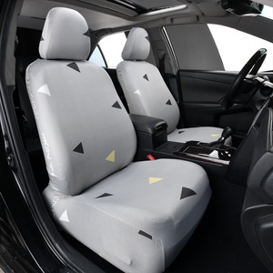 Housse de protection de siège auto élastique monobloc, <span class=keywords><strong>coussin</strong></span> intégré quatre saisons, ajustement standard conducteur et passager - Product Image 4