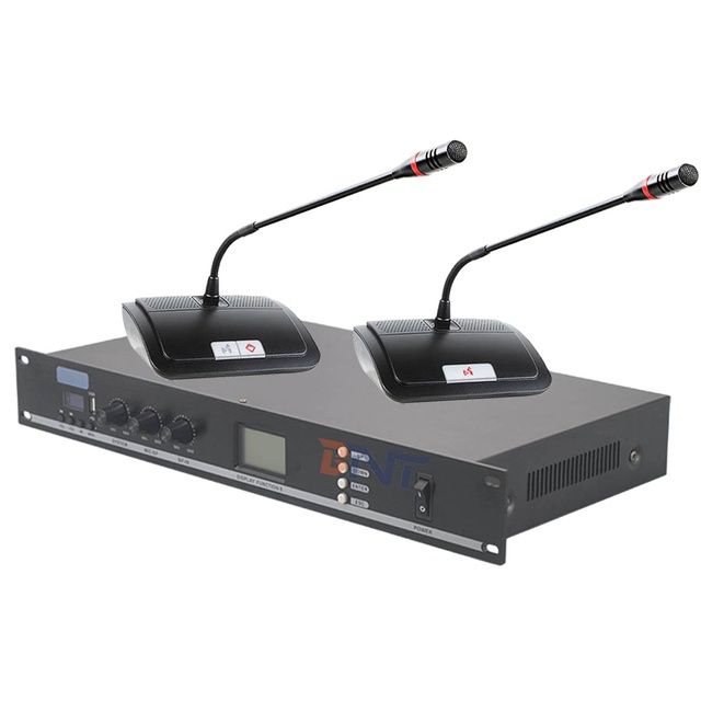 Digital Conference System Gooseneck Microphone Speaker With Base