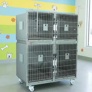 กรงสุนัขสแตนเลส 304 ขายส่ง ทนทาน สำหรับใช้ในร่มและกลางแจ้ง - Product Image 1