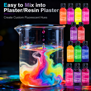 Timesrui 55ml cao tập trung nước dựa trên chất lỏng sắc tố cho xi măng và thạch cao neon/huỳnh quang nhuộm người mới bắt đầu jesmonite - Product Image 4
