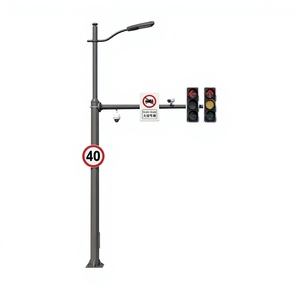 Poteau de signalisation routière solaire portable sur remorque avec caméra CCTV et panneau d'affichage à messages variables LED - Product Image 2