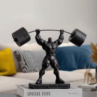 Sculpture d'athlète en résine créative et artistique, modèle Homme Musclé Héraclès, ornements sportifs, cadeau d'inauguration de salle de sport