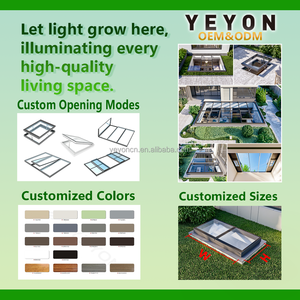 2026 Yeyon Fenêtres <span class=keywords><strong>de</strong></span> <span class=keywords><strong>toit</strong></span> en aluminium sur mesure OEM pour balcon, fenêtres <span class=keywords><strong>de</strong></span> <span class=keywords><strong>toit</strong></span> esthétiques et pratiques pour maison - Product Image 3