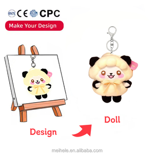 Ce CPC OEM ODM tùy chỉnh sang trọng Keychain làm cho riêng của bạn Đồ chơi plushie Custom made plushies với <span class=keywords><strong>logo</strong></span> - Product Image 2