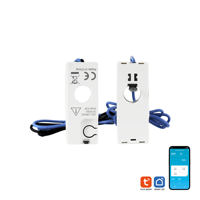 Moniteur d'énergie domestique Matismart BPM1100 monophasé 63A à installation encastrée, moniteur intelligent Tuya, compteur d'énergie électrique Tuya
