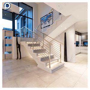 <span class=keywords><strong>Barrière</strong></span> <span class=keywords><strong>de</strong></span> <span class=keywords><strong>protection</strong></span> Prima Light Luxury en acier inoxydable massif pour balcon et <span class=keywords><strong>escalier</strong></span>, avec barres rondes - Product Image 1