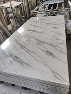 Panneau avec revêtement UV et motif onyx de luxe, remplacement économique pour <span class=keywords><strong>pierre</strong></span> précieuse, construction durable - Product Image 3