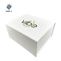 Boîte en papier pliable magnétique de luxe avec logo personnalisé, recyclable, gaufrage, revêtement UV pour crème pour le visage, blush, rouge à lèvres, emballage cosmétique