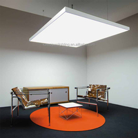 Plafonnier LED carré grand format éclairé par LED 1200x1200mm 140W IP44 sans cadre, mince, haute puissance, pour intérieur