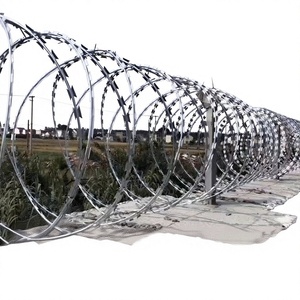 Alambre de púas de alta resistencia antiescalada <span class=keywords><strong>para</strong></span> cercas de seguridad agrícola, alambre de púas galvanizado BTO-10 BTO-22 CBT-65 - Product Image 1
