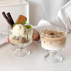 Copa de pudín de helado de 270ML con grabado nórdico, tarro de vela vacío transparente, copa de postre, <span class=keywords><strong>copas</strong></span> de vino - Product Image 3