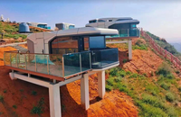 Grande maison mobile préfabriquée en conteneur pour camping-car, caravane de voyage, caravane, villa de couchage, application