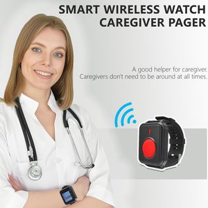 Botón <span class=keywords><strong>de</strong></span> Llamada <span class=keywords><strong>de</strong></span> <span class=keywords><strong>Emergencia</strong></span> Inalámbrico, <span class=keywords><strong>Reloj</strong></span> Localizador <span class=keywords><strong>para</strong></span> Cuidadores <span class=keywords><strong>de</strong></span> Personas Mayores/Pacientes, Uso en Hospitales y Residencias, Resistente al Agua, Alerta SOS - Product Image 2