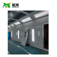 Cabina de Pintura Automotriz de Calidad Superior 7.5kW con Escape de 75mm y Pared EPS, Cámara de Curado de Coches con 56 Luces LED, Certificación CE
