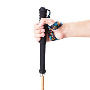 Bastones de Trekking Plegables de 4 Secciones de Fibra de Carbono y Bambú, Bastones Ligeros para Senderismo y Trail Running con Punta de Goma E3 - Product Image 3