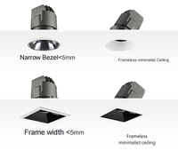 Downlight LED Dimmable à Contrôle Intelligent Zigbee DALI pour Hôtels et Espaces Commerciaux – Nouveau Design Modulaire D4i en Alliage d'Aluminium Réglable COB
