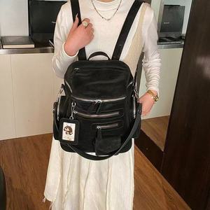 2026 New Style Unisex Oxford Material <b>Backpack</b> Light <b>Weight</b> High Quality Large Capacity Vintage Schoolbag Daypack Zipper - Product Image 4